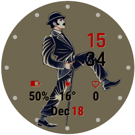 Silly Walk Watch Face · Screenshot 1