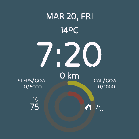 NeoSport Watch Face · Screenshot 2