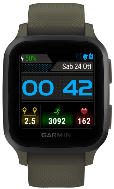 Essential Digital Garmin watch face