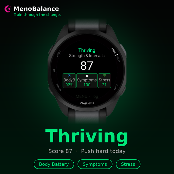 MenoBalance - Menopause Fitness · Screenshot 0