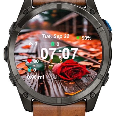 Close Up Red Rose Top Wooden · Screenshot 1