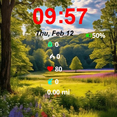 Beautiful Green Field Flowers Trees · Screenshot 0