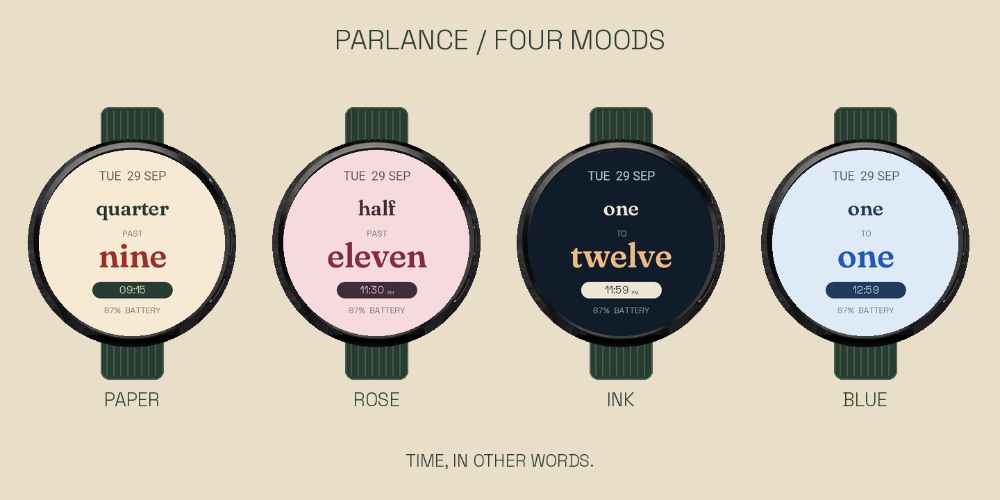 Parlance — Word Clock · Screenshot 0
