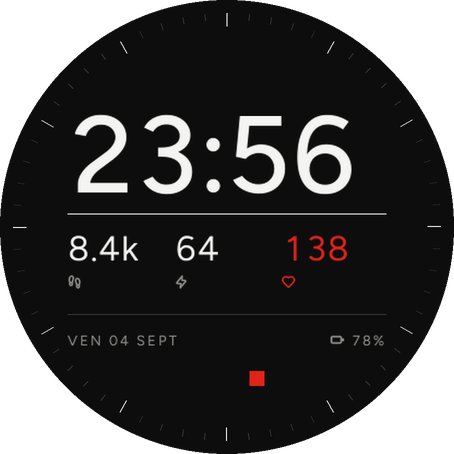 Grid - Minimalist Digital Watch Face · Screenshot 0