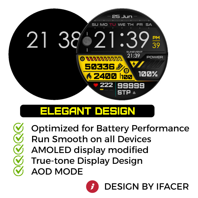 iFacer - POWER HUD (Gold) · Screenshot 1