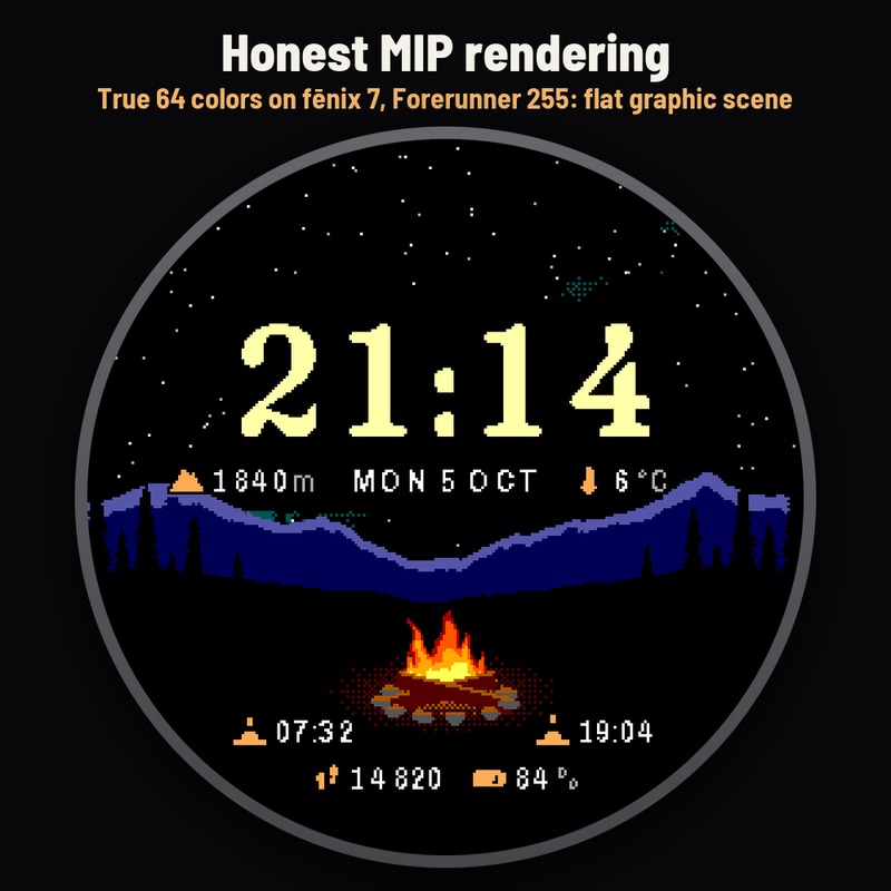 Astra Campfire – 户外徒步动态表盘 · Screenshot 3