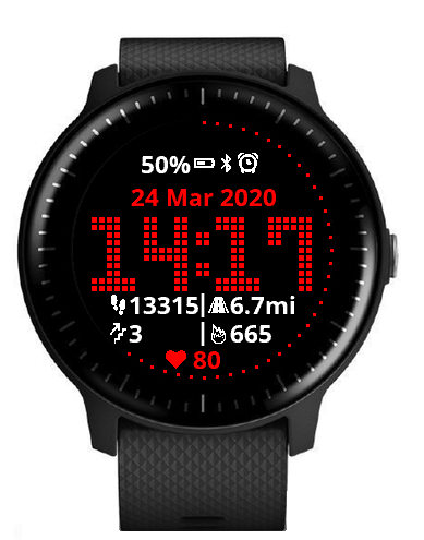 Dot Matrix Watch Face · Screenshot 0
