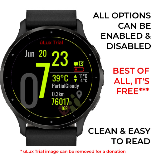 *FREE Digital AMOLED Weather Steps Heart Data · Screenshot 1