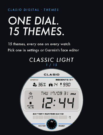 Clasio Digital - LCD Watch Face · Screenshot 0
