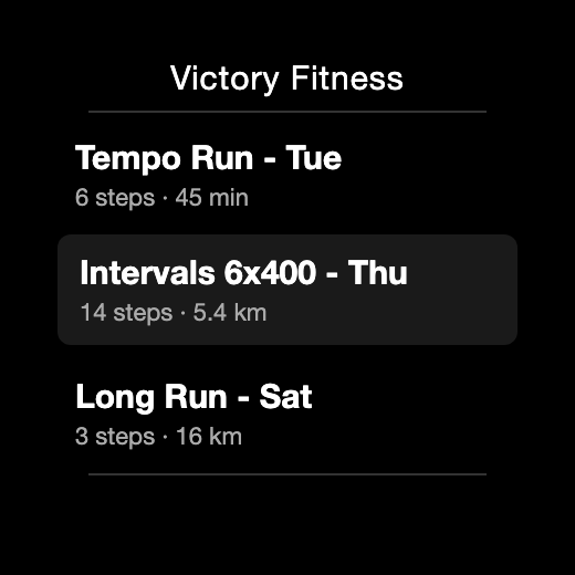 Victory Fitness · Screenshot 1
