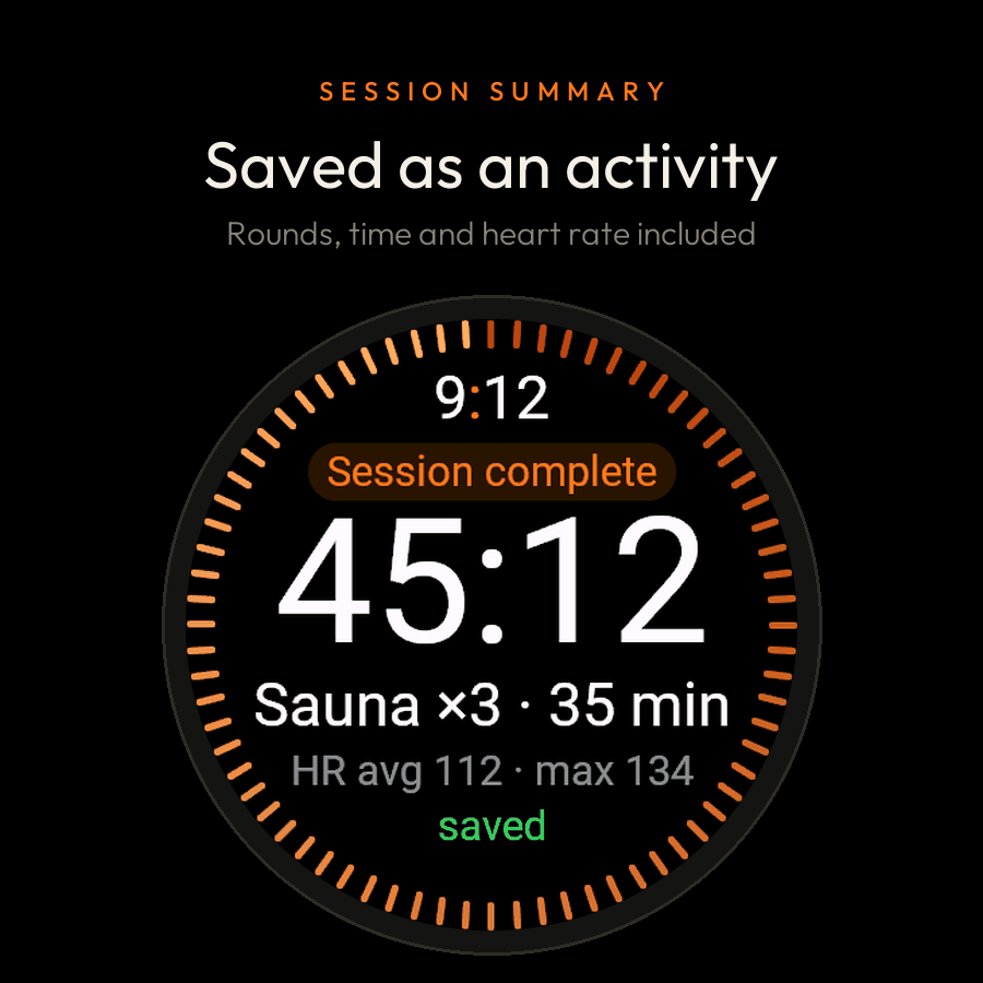 sauna sauna sauna!: Sauna Session Timer · Screenshot 4