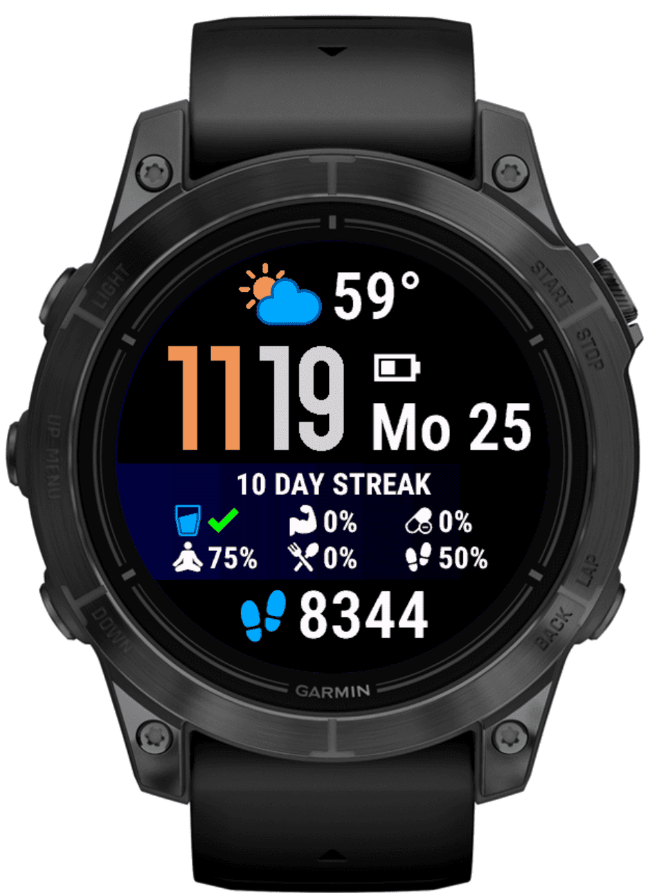 Tracker Pro Watchface - Hydration & Health · Screenshot 2