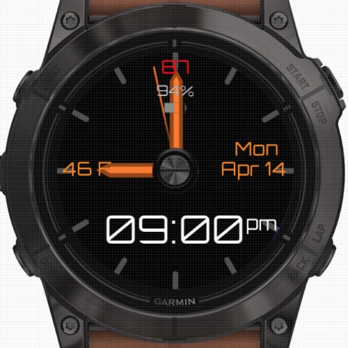 Stratos Touch 3D Orange (Garmin Weather) · Screenshot 1