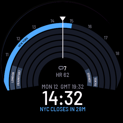 Market Sessions Watch Face - Forex Timeline · Screenshot 0