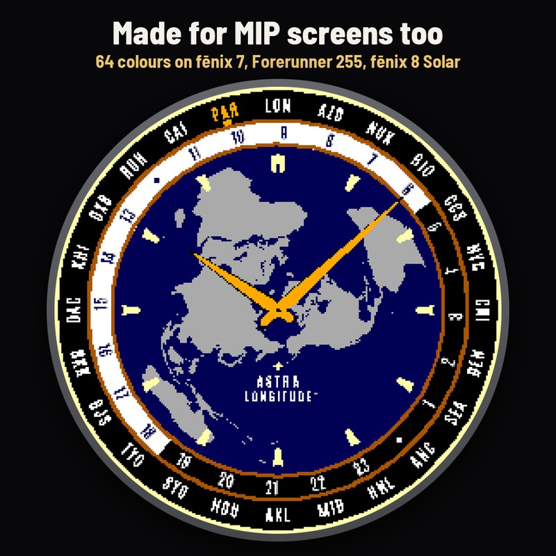 Astra Longitude Free – 世界时间，时区腕表 · Screenshot 3