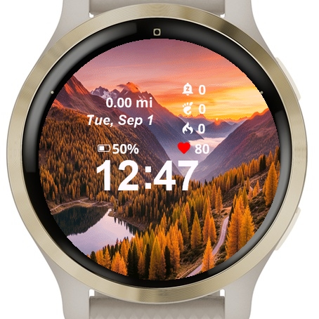View Mountains Lake Shown Sunset · Screenshot 0