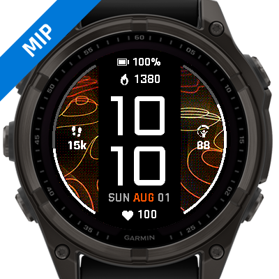 Garmin All Stars – fēnix 8 Pro Energize watch face screenshot 4