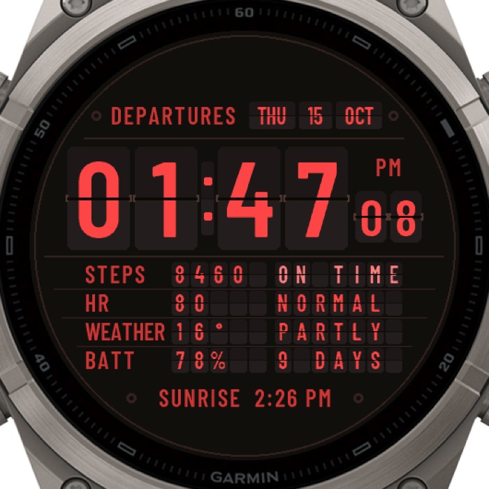 DEPARTURE – Split-Flap Flip Clock · Screenshot 2