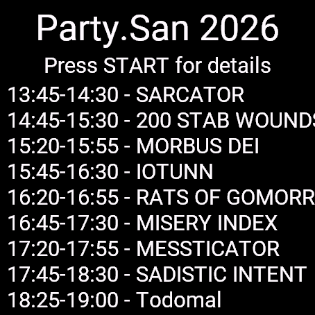 Festival Running Order Widget · Screenshot 2