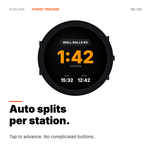 Hyrox Tracker · Screenshot 1
