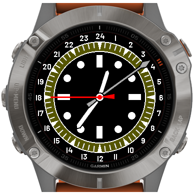 MilWatchFaceTriLayer · Screenshot 1