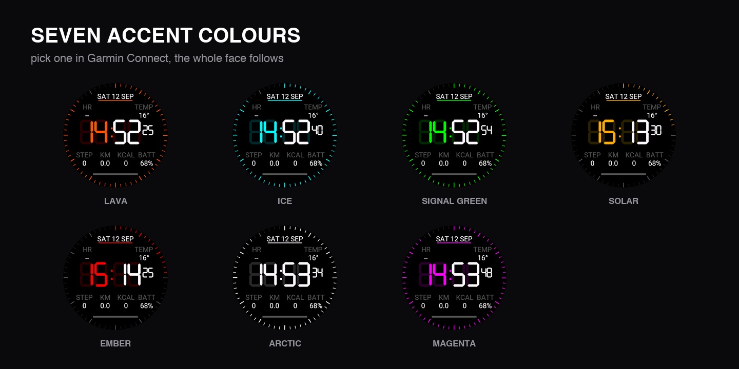Grid: Retro 80s LCD Digital Watch Face · Screenshot 2