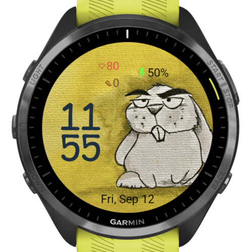 Grumpy Bunny – Funny Yellow Background · Screenshot 1