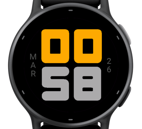 Big Duo - Large Numerals watch face screenshot 4