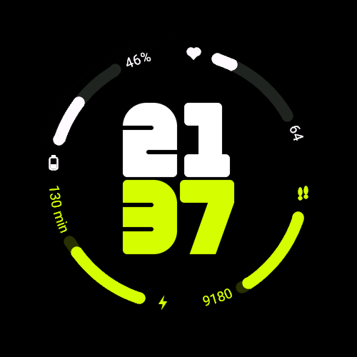 Neon Arc – Bold Digits · Screenshot 1