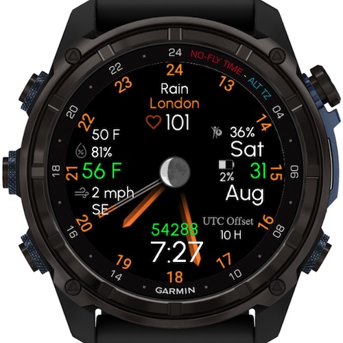 NA - Custom Dive - Orange (TRIAL - Garmin Weather) · Screenshot 3