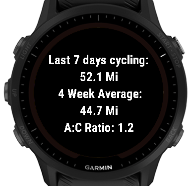 7-Day Cycling Distance Widget w/ Complication · Screenshot 1