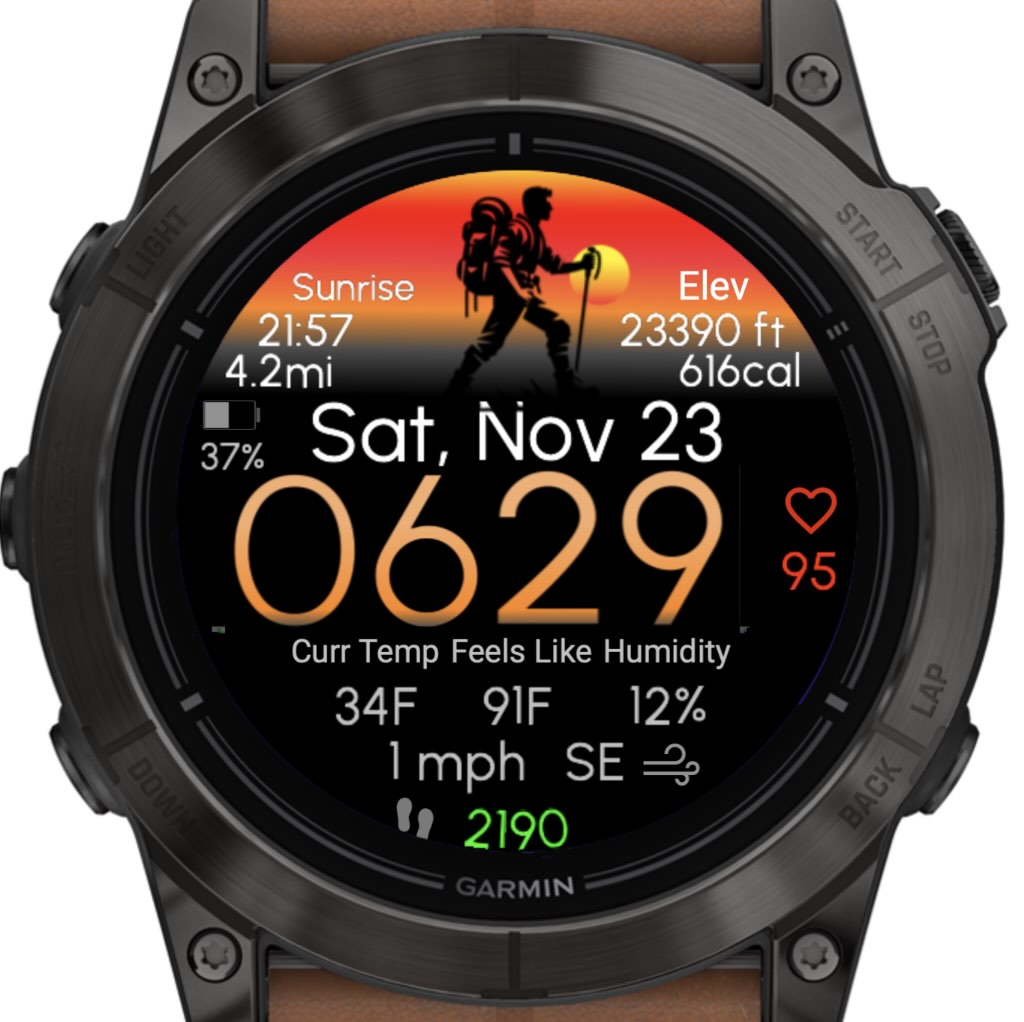 Explore: Hiking (Garmin Wx) · Screenshot 1