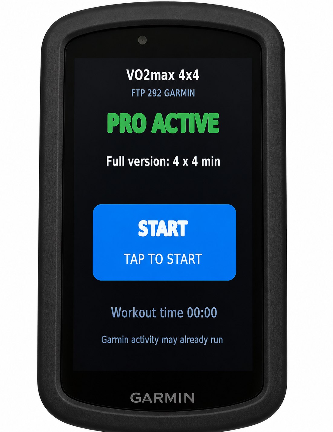 VO2max 4x4 Intervals Pro · Screenshot 1