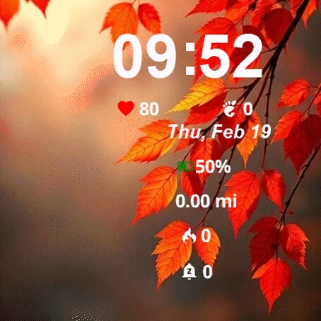 Branch Red Leaves Fall · Screenshot 0