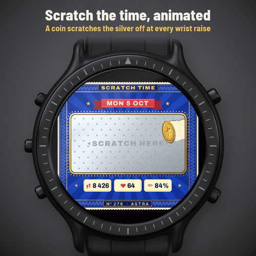Astra Scratch Pro – 动态刮刮卡表盘 · Screenshot 0