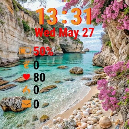 Beach Pink Flowers Shells · Screenshot 1