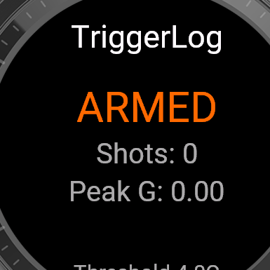 TriggerLog — Shot Timer · Screenshot 1