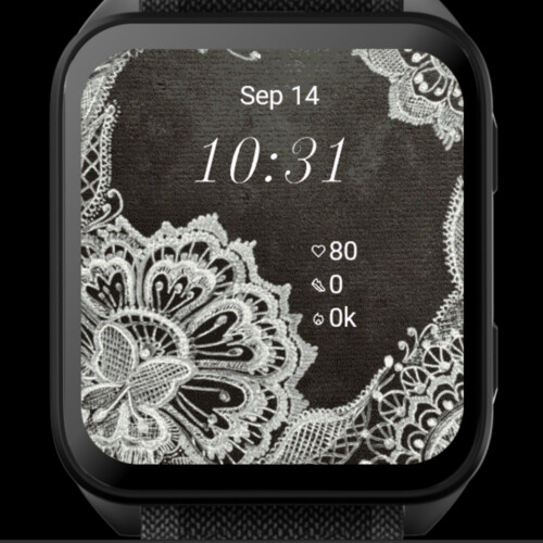 Elegant Lace Butterfly – Black and White · Screenshot 0