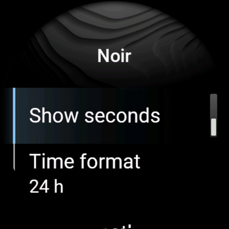 Noir: the AMOLED watch face you can actually read. · Screenshot 3