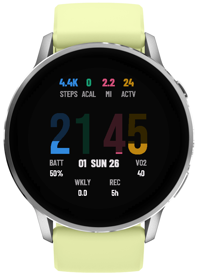 Goals Time — Activity Progress Watch Face 3