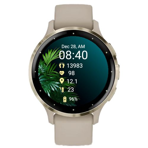 Tropical AMOLED watch face screenshot 2