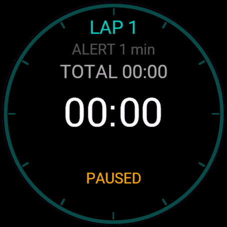 Interval Stopwatch · Screenshot 0