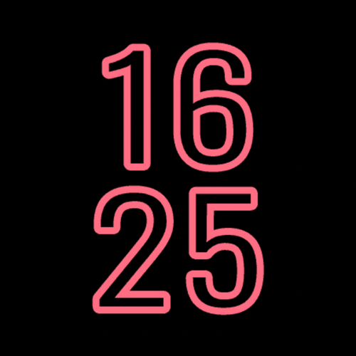 Outline Typography: Minimal Big Digits Ruby · Screenshot 0
