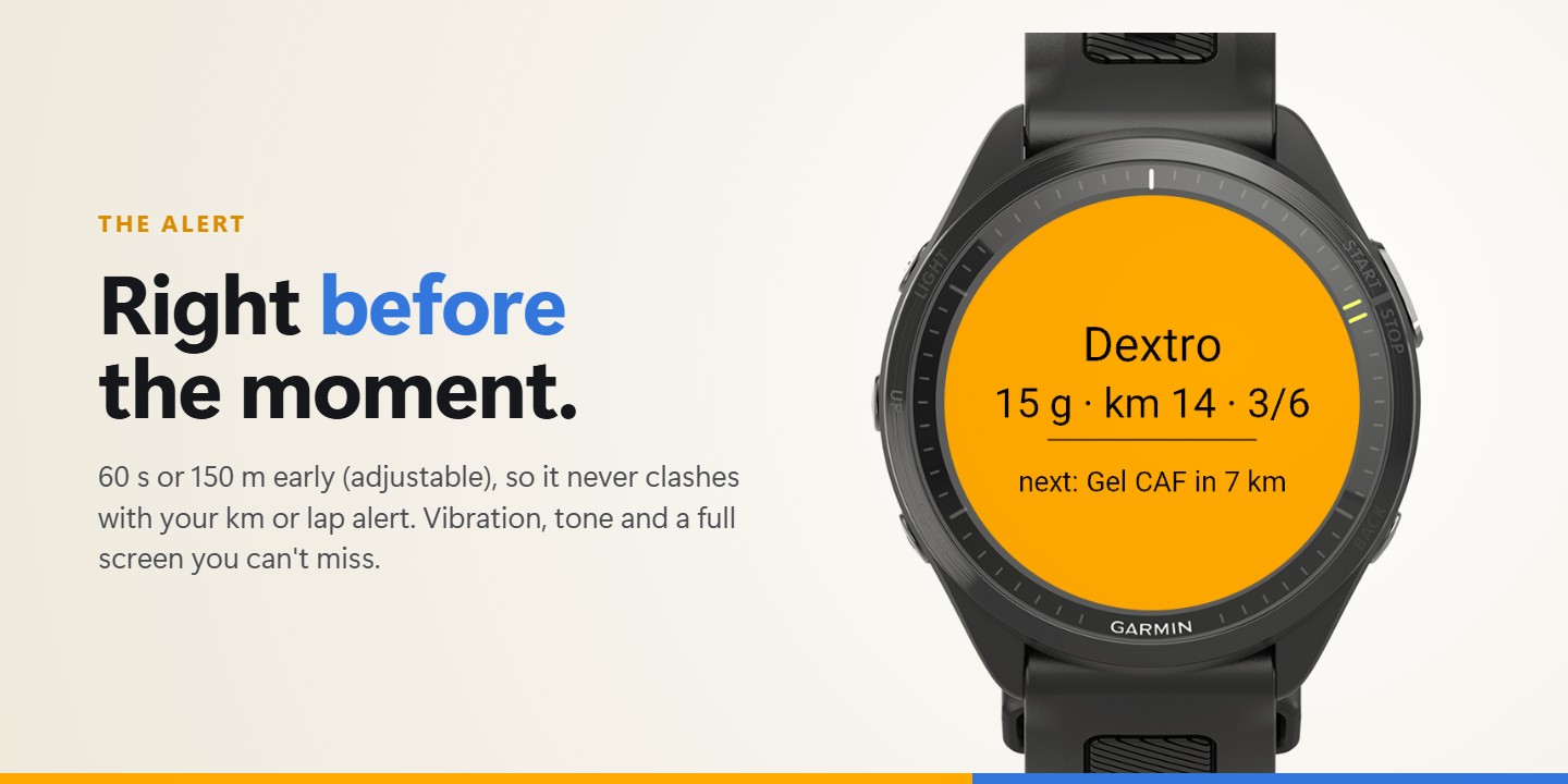 FuelSteps – Gel & Carb Fuel Reminder · Screenshot 2