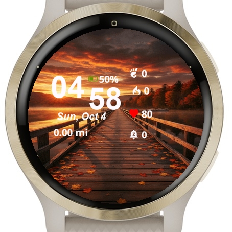 Sunset Over Wooden Bridge · Screenshot 0