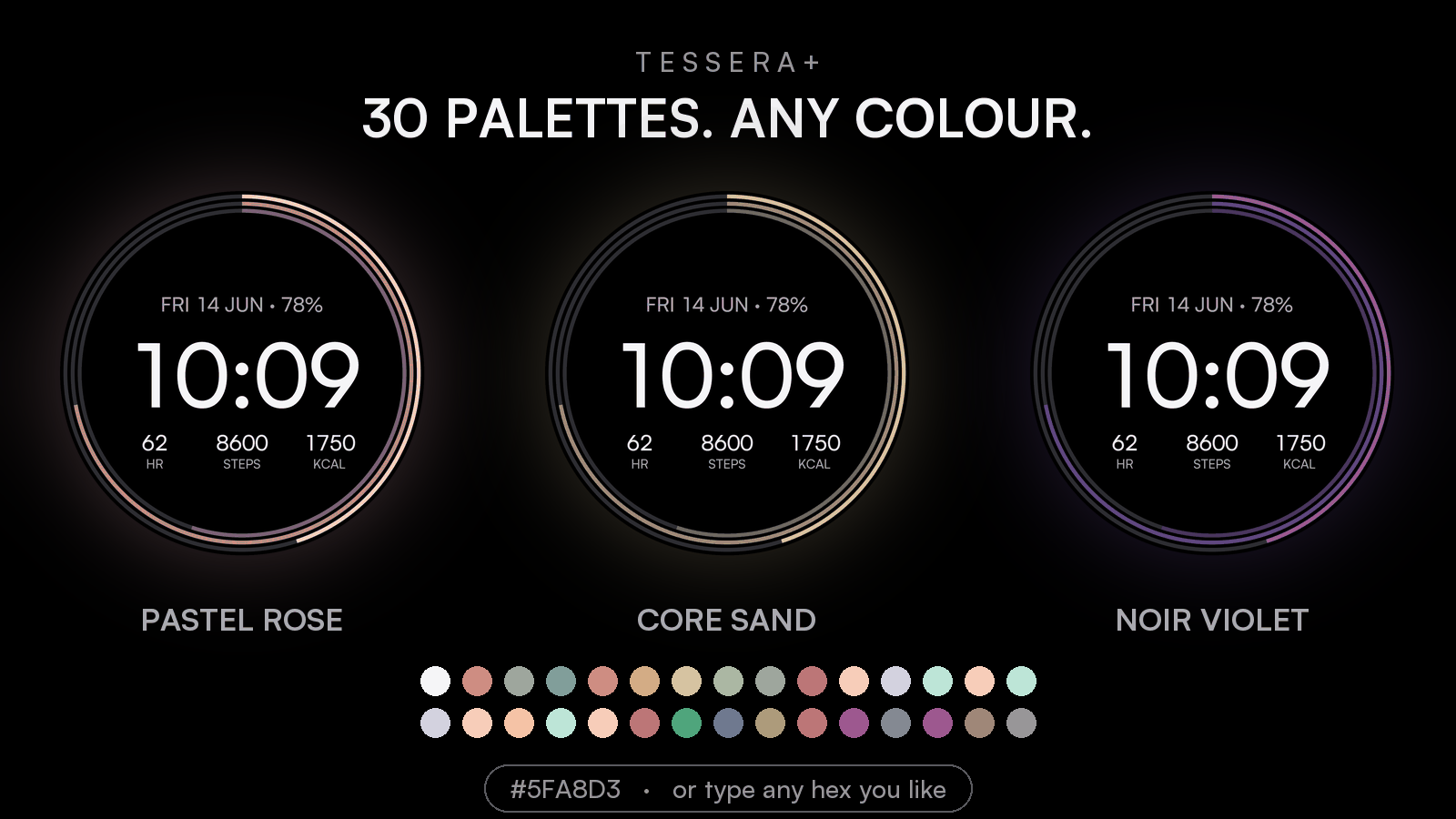 Tessera+ | Minimalist Watch Face · Screenshot 3