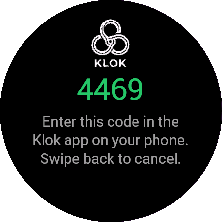 Klok – Smart home on your wrist · Screenshot 1
