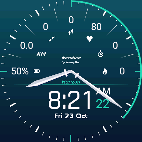 Neridian Horizon – analog watch face · Screenshot 3