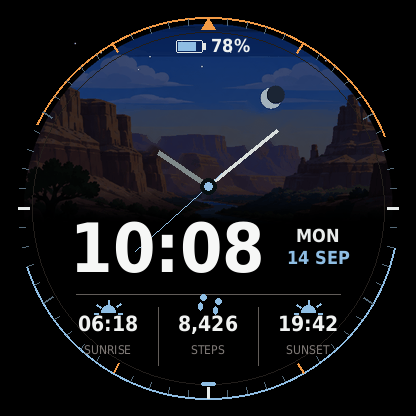 Canyon Trail Watch face · Screenshot 3