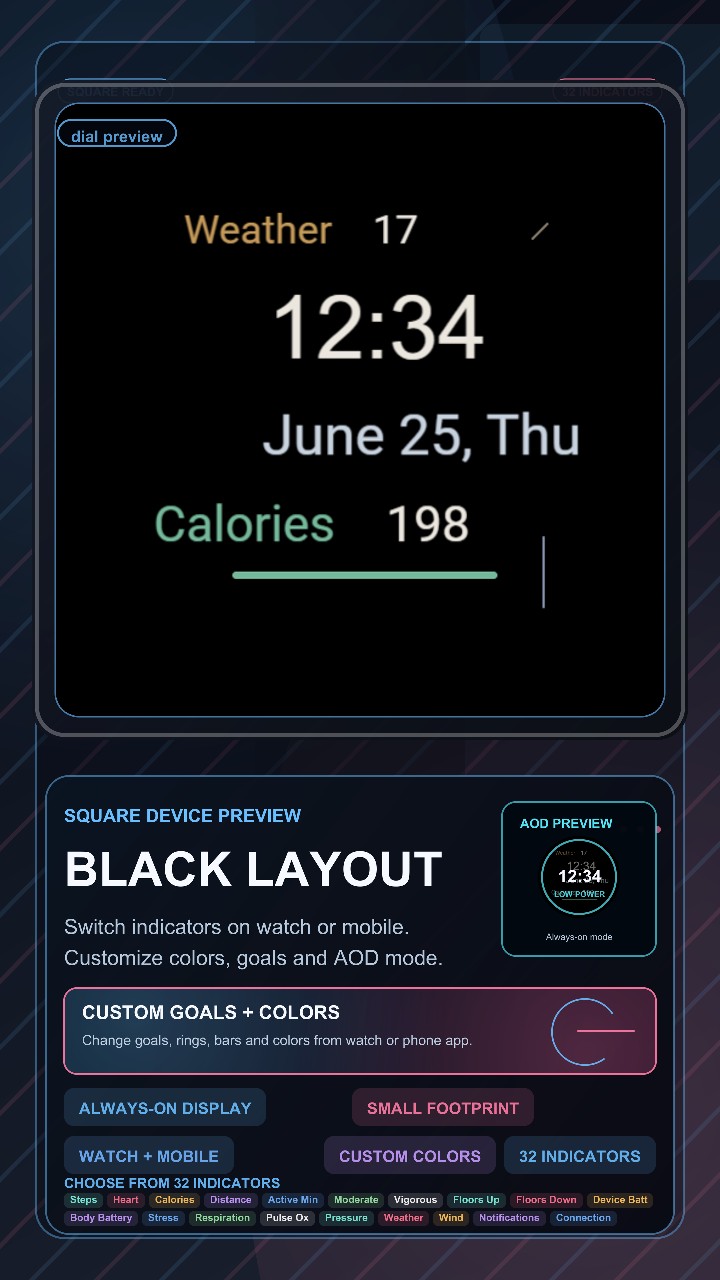 Black layout · Screenshot 4
